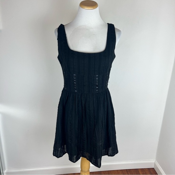 NWT COMMENSE Black Mini Dress Size M - Picture 1 of 5